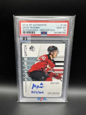 2019-2020 SP AUTHENTIC JACK HUGHES FWA INSCRIBED 049/999
