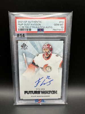 2021-2022 SP AUTHENTIC FILIP GUSTAVSSON 2011 FWAR 273/499 & 185/499