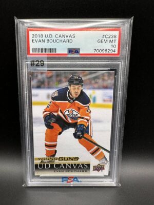 2018-2019 UPPER DECK EVAN BOUCHARD YOUNG GUNS U.D. CANVAS