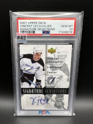 2007-2008 UPPER DECK VINCENT LECAVALIER SIGNATURE SELECTIONS