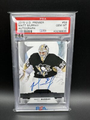 2015-2016 U.D. PREMIER MATT MURRAY AUTO 027/399