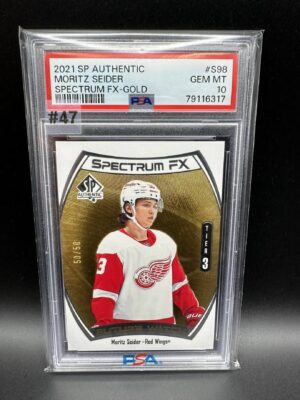 2021-2022 SP AUTHENTIC MORITZ SEIDER SPECTRUM FX GOLD 50/50