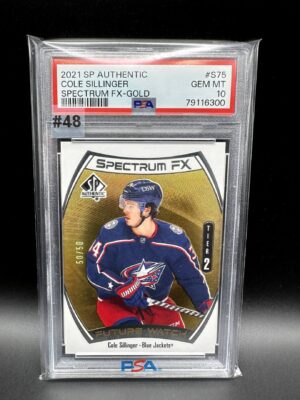 2021-2022 SP AUTHENTIC COLE SILLINGER SPECTRUM FX GOLD 50/50