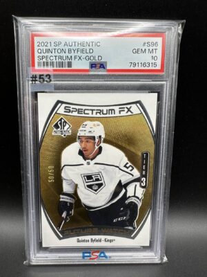 2021-2022 SP AUTHENTIC QUINTON BYFIELD SPECTRUM FX GOLD 50/50