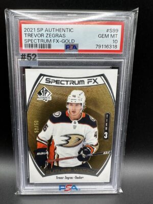 2021-2022 SP AUTHENTIC TREVOR ZEGRAS SPECTRUM FX GOLD 50/50