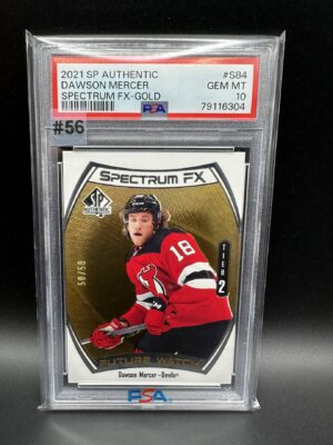 2021-2022 SP AUTHENTIC DAWSON MERCER SPECTRUM FX GOLD 50/50