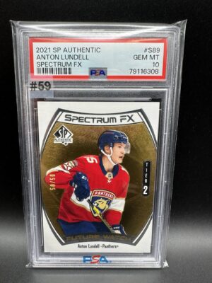 2021-2022 SP AUTHENTIC ANTON LUNDELL SPECTRUM FX GOLD 50/50