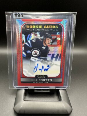 2021-2022 OPC PLATINIUM RED PRISM COLE PERFETTI AUTO 28/60