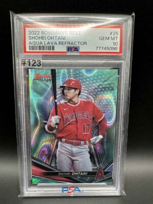 2022 BOWMAN’S BEST SHOHEI OHTANI AQUA LAVA REFRACTOR 089/199