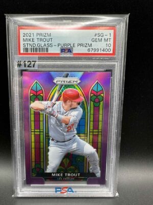 2021 PANINI PRIZM MIKE TROUT PURPLE PRIZM