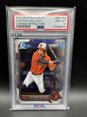2022 BOWMAN DRAFT JACKSON HOLLIDAY CHROME REFRACTOR