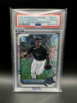 2022 BOWMAN CHROME KAHLIL WATSON PROS. SPECKLE REFRACTOR 106/299