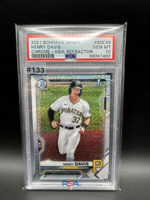 2021 BOWMAN DRAFT HENRY DAVIS CHROME ASIA REFRACTOR